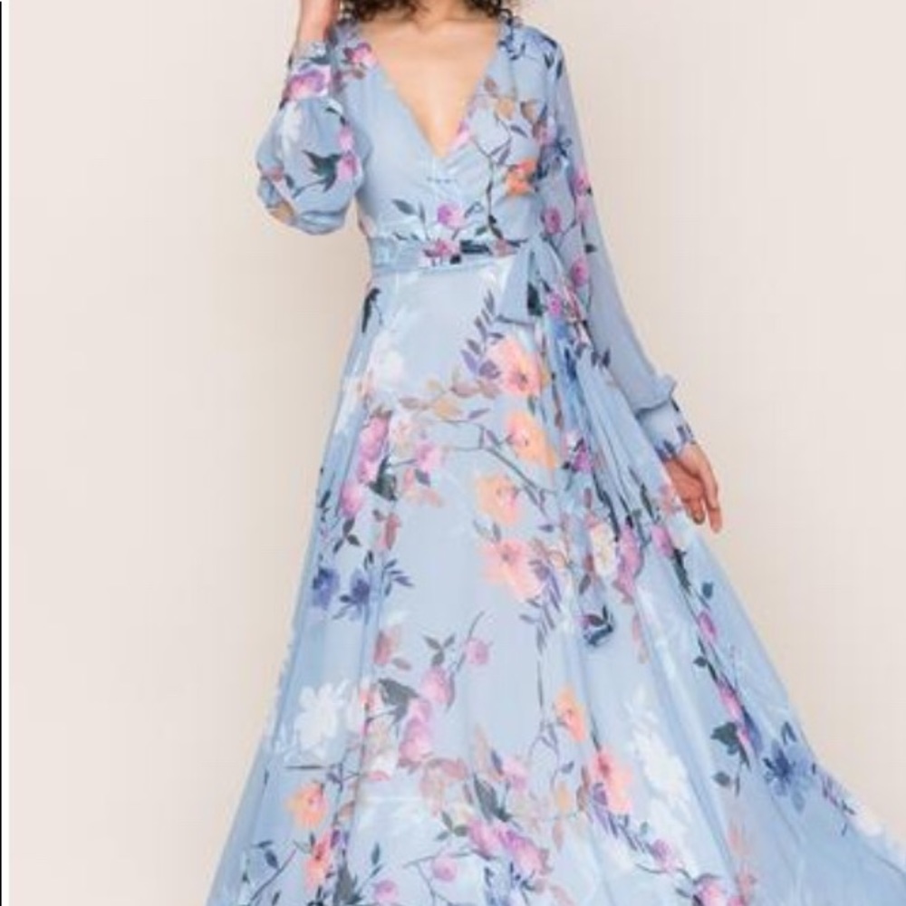 Yumi Kim Giselle floral Maxi dress Blue
